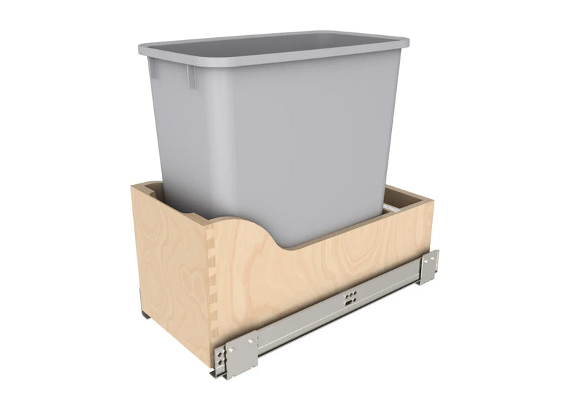 Rev-A-Shelf Single 20 Quart Bottom Mount Vanity Waste Container Rev-A-Shelf 4WCSC-1220-19-1